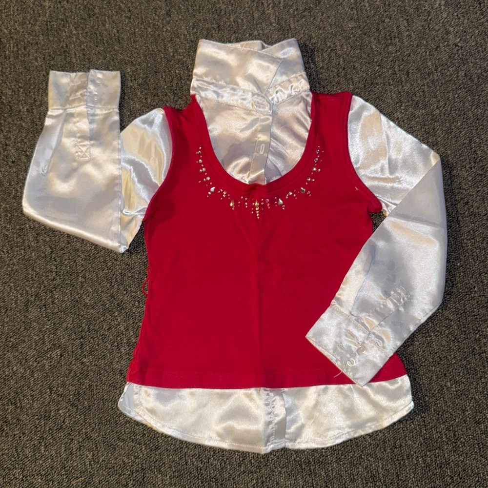Knit Works 2007 vest and blouse one piece